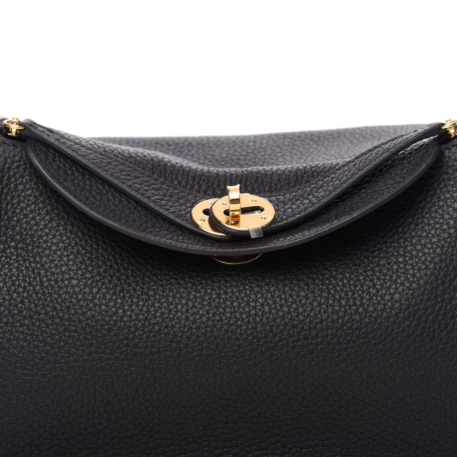 Hermes Taurillon Clemence Lindy 26 Black 10 of 11