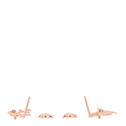 Hermes 18K Rose Gold Echappee Asymmetric Earrings 3 of 6