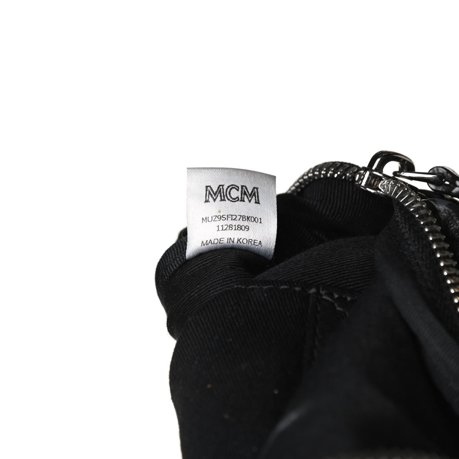 MCM Visetos Small Stark Belt Bag Black 8 of 11