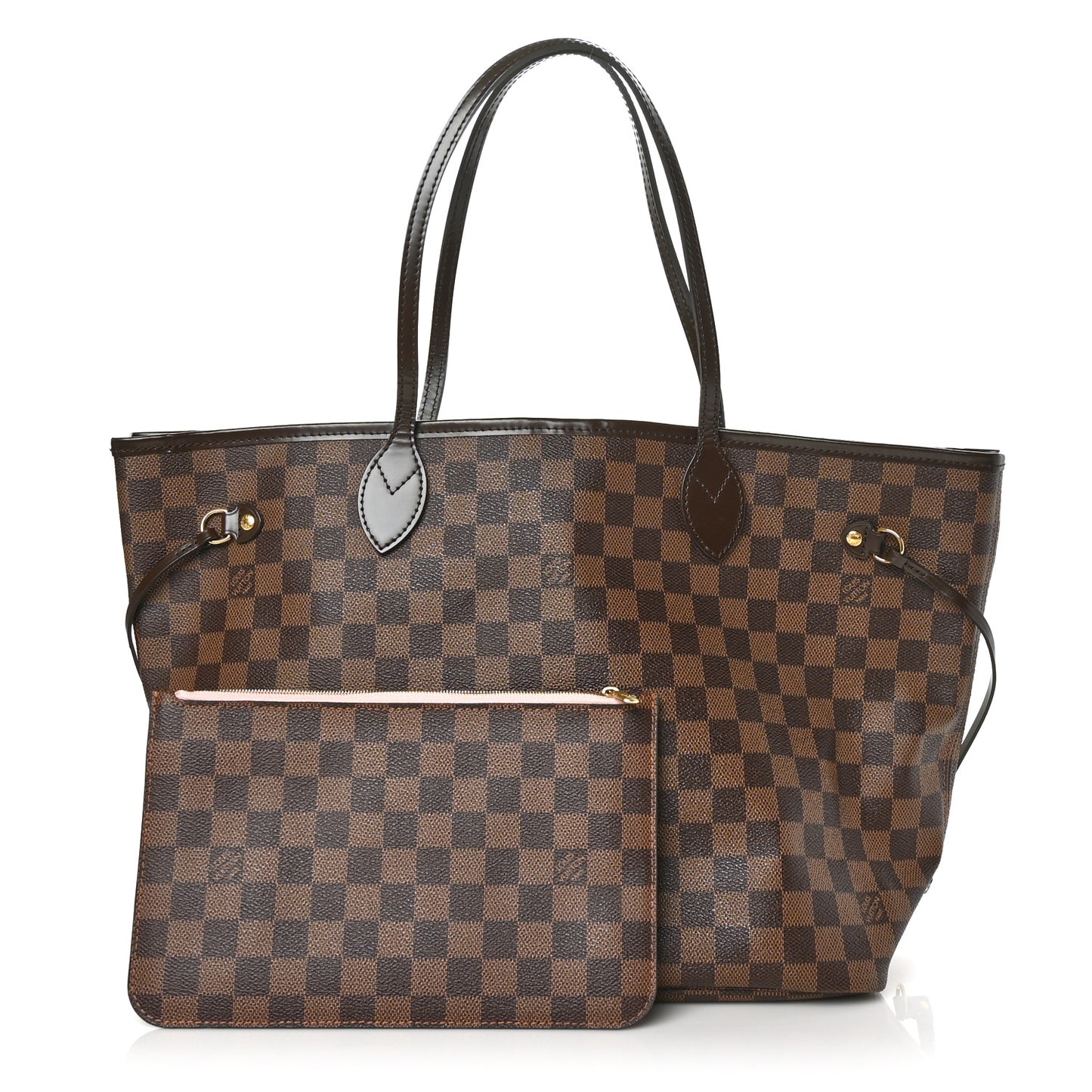 Damier Ebene Neo Neverfull MM Rose Ballerine