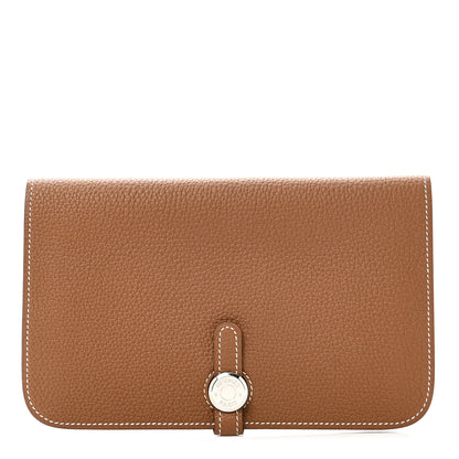 Hermes Togo Dogon Duo Wallet Gold 1 of 11
