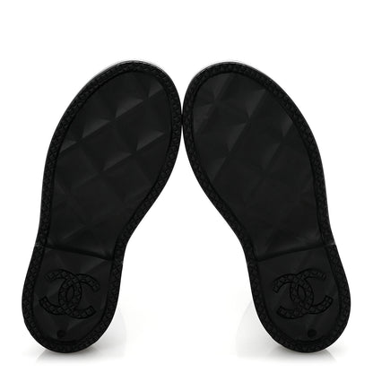 Chanel Caoutchouk CC High Boots 37 Black 6 of 10