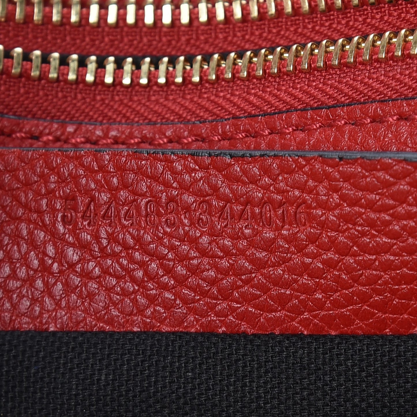 Grained Calfskin Padlock Crossbody Bag Red
