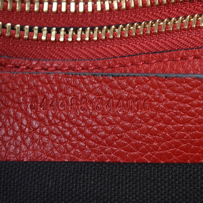 Alexander McQueen Grained Calfskin Padlock Crossbody Bag Red 7 of 10