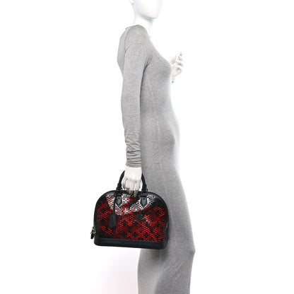Louis Vuitton Patent Calfskin Laced Monogram Alma PM Black 2 of 14