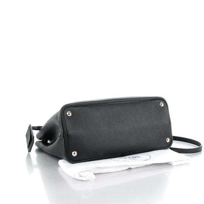 Prada Saffiano Cuir Double Handle Tote Black 4 of 7