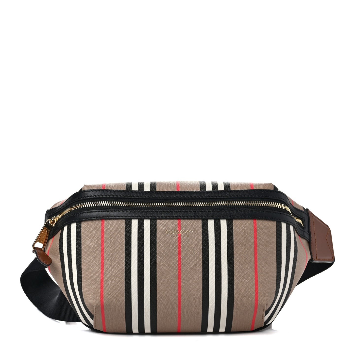 E-Canvas Icon Stripe Sonny Bum Bag Archive Beige