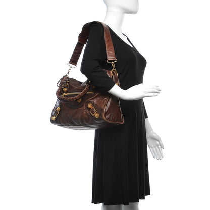 Balenciaga Agneau Giant 21 Gold Hardware City Dark Brown 2 of 17