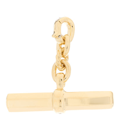 David Yurman 18K Yellow Gold Diamond Lexington Barrel Pendant 3 of 5
