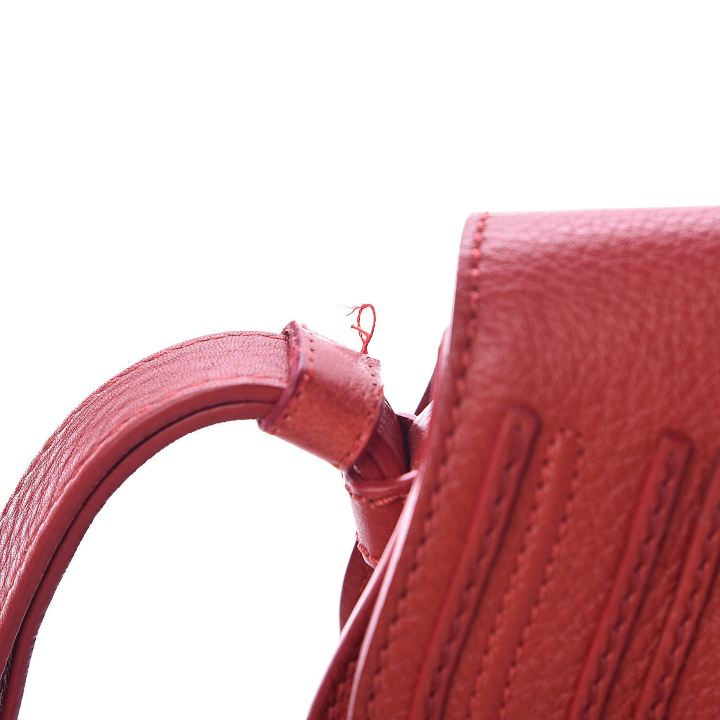 Calfskin Mini Marcie Round Crossbody Bag Red