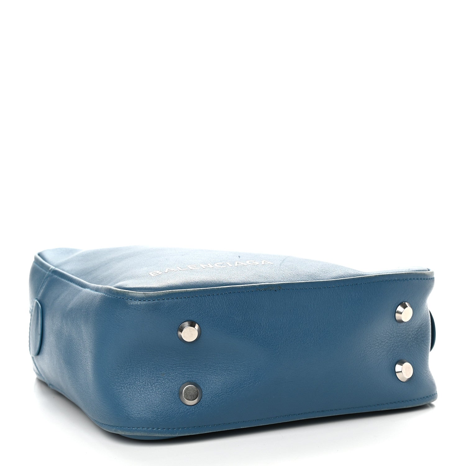 Balenciaga Calfskin S Triangle Duffle Bleu Persan 3 of 11