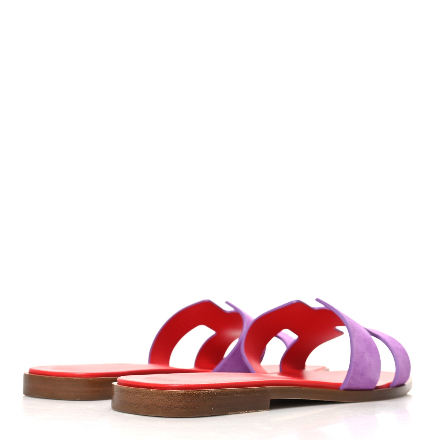 Suede Goatskin Oran Sandals 40 Violet Parme
