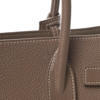 Saint Laurent Grained Calfskin Topstich Baby Sac De Jour Taupe 15 of 21