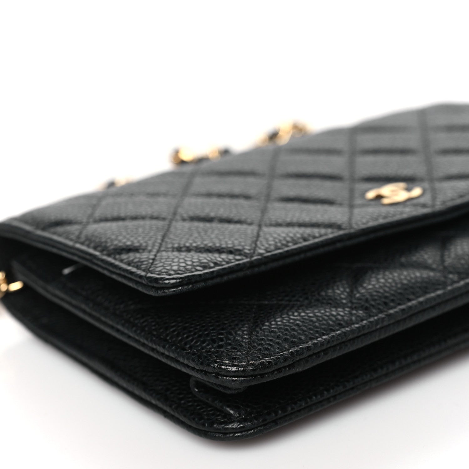 Chanel Caviar Quilted Wallet on Chain WOC Black 9 of 10