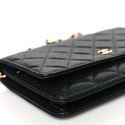 Chanel Caviar Quilted Wallet on Chain WOC Black 9 of 10