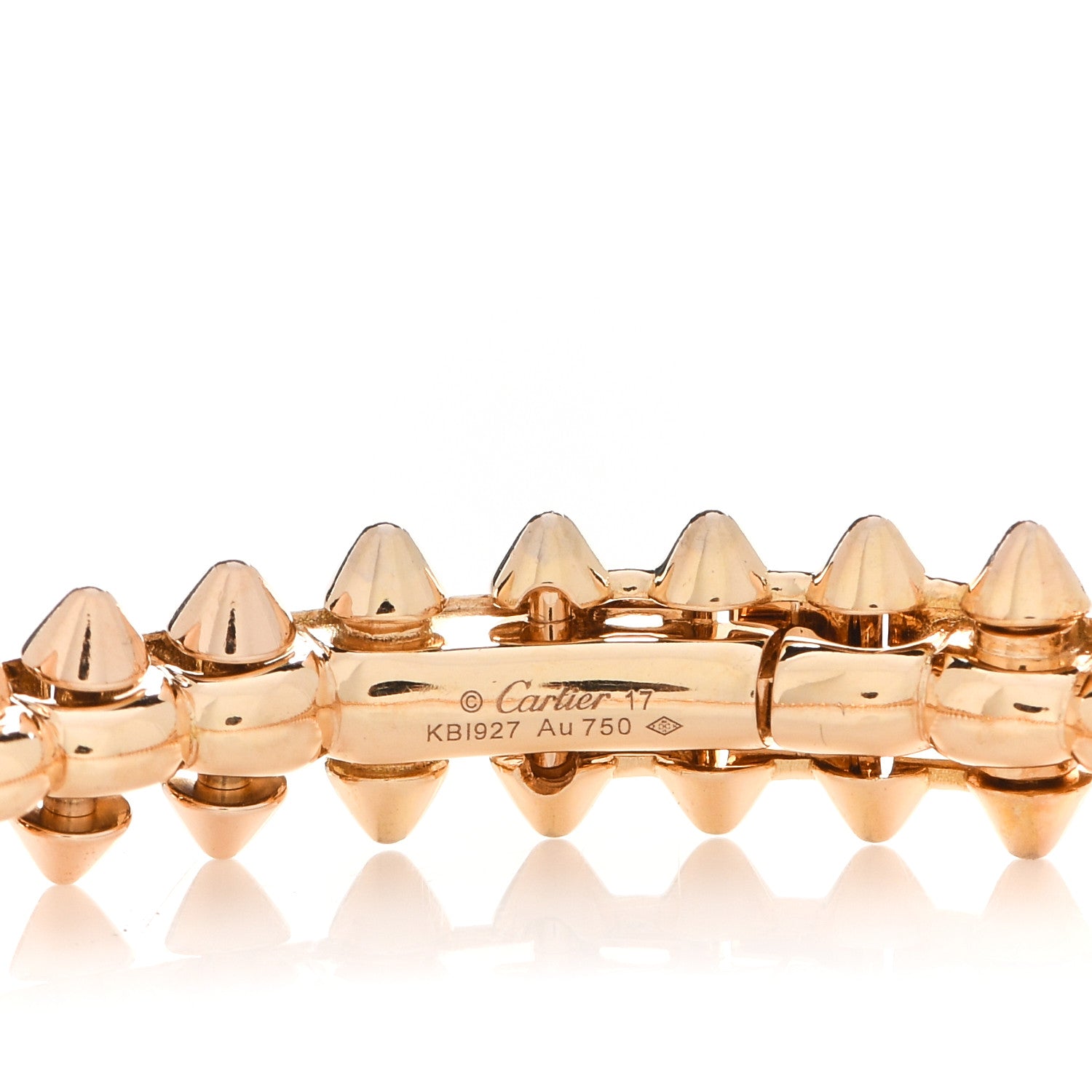 Cartier 18K Pink Gold Medium Clash De Cartier Bracelet 17 3 of 4