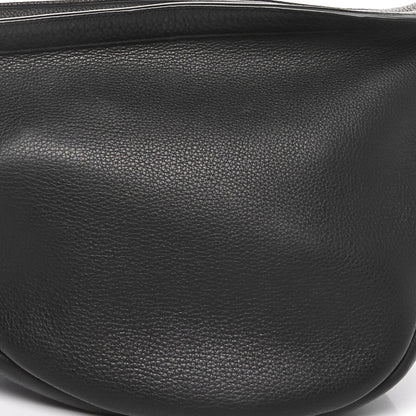 The Row Grained Calfskin Large Slouchy Banana Bag Black 8 of 10