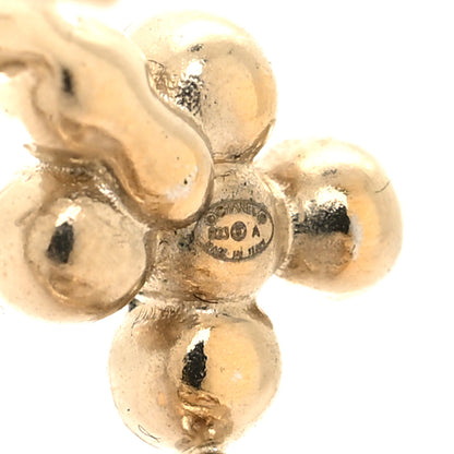 Chanel Crystal CC Earrings Gold 4 of 4