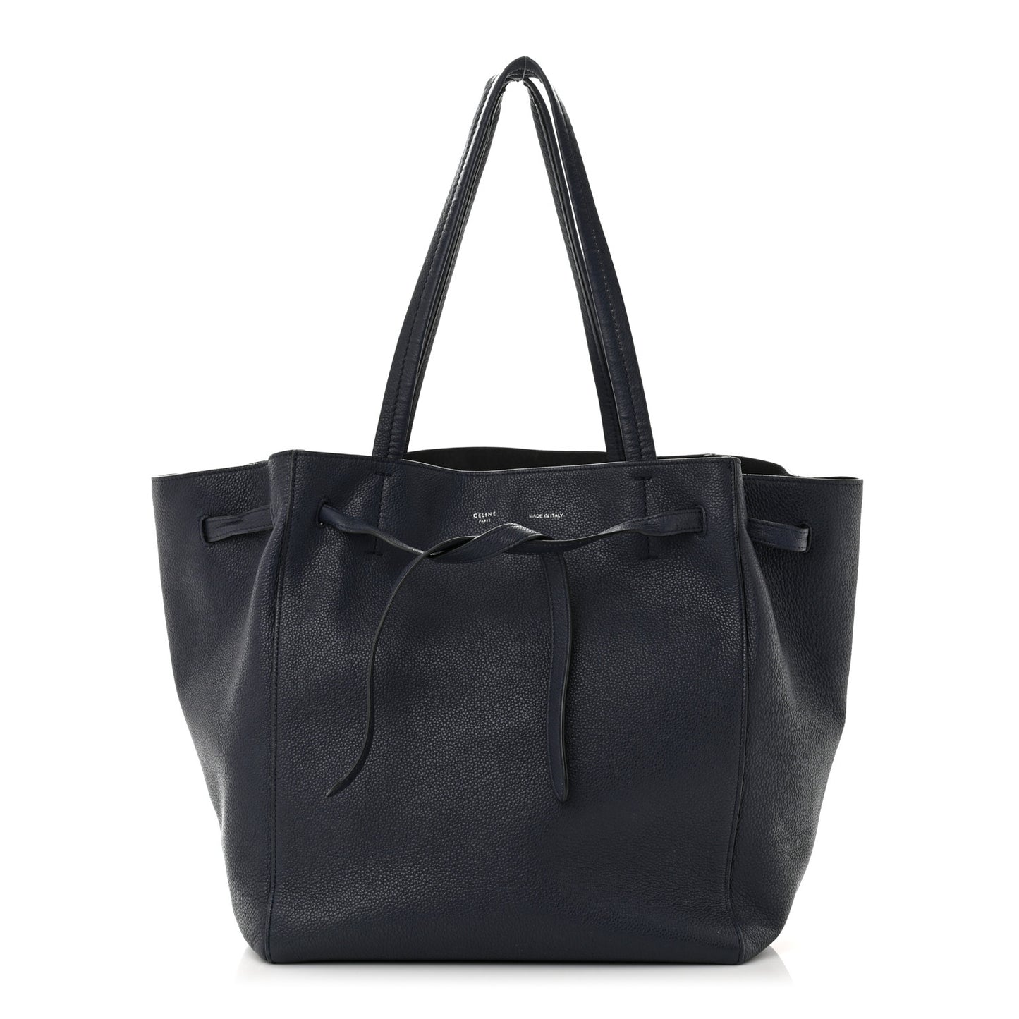 Soft Grained Calfskin Small Belt Cabas Phantom Navy