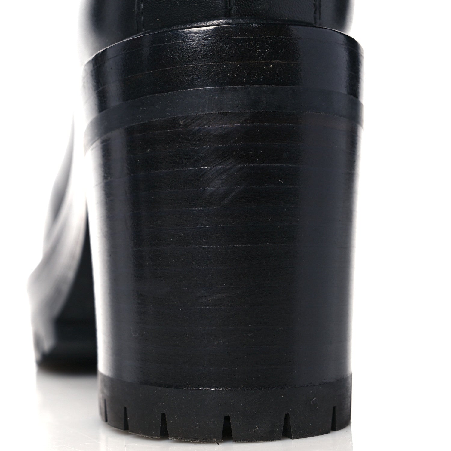 Hermes Greased Calfskin Promenade Boots 37 Black Multicolor 16 of 19