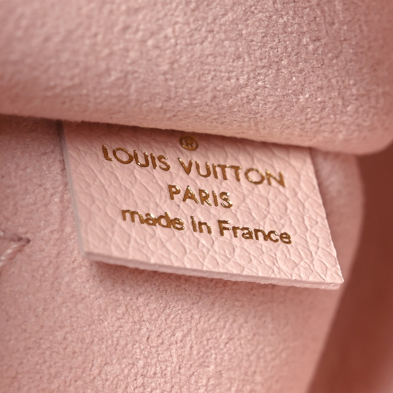 Louis Vuitton Empreinte Monogram Giant Neverfull MM Pochette Pink Quartz Beige 6 of 7