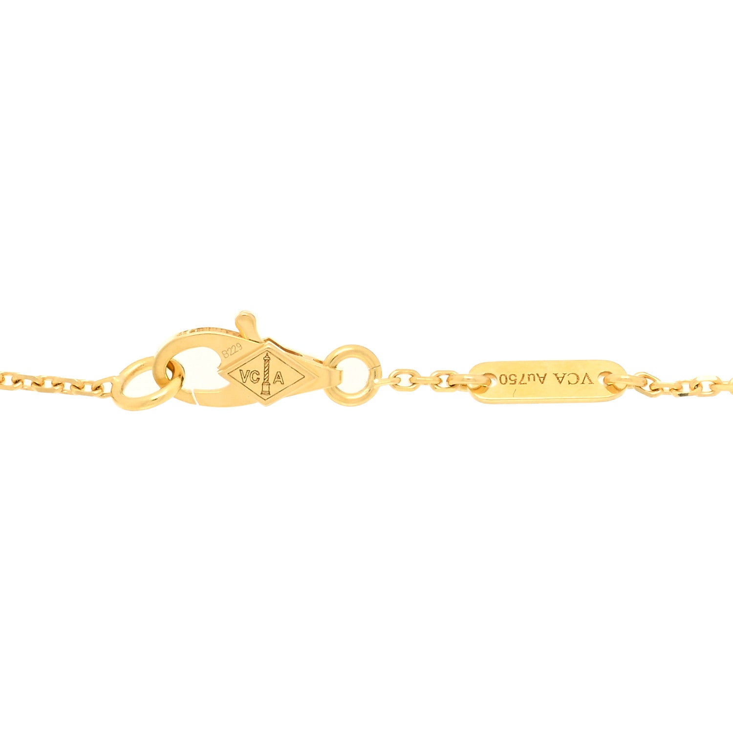 Van Cleef & Arpels 18K Yellow Gold Mother of Pearl Sweet Alhambra Bracelet 3 of 3