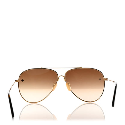 Louis Vuitton Metal The LV Pilot Sunglasses Z1620U Gradient Brown Monogram 10 of 12