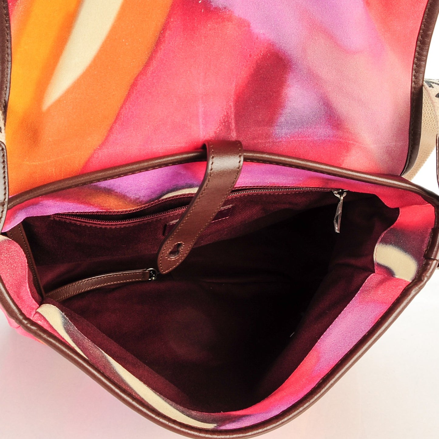 Printed Ultra Soft Lambskin Medium Flower Power Messenger