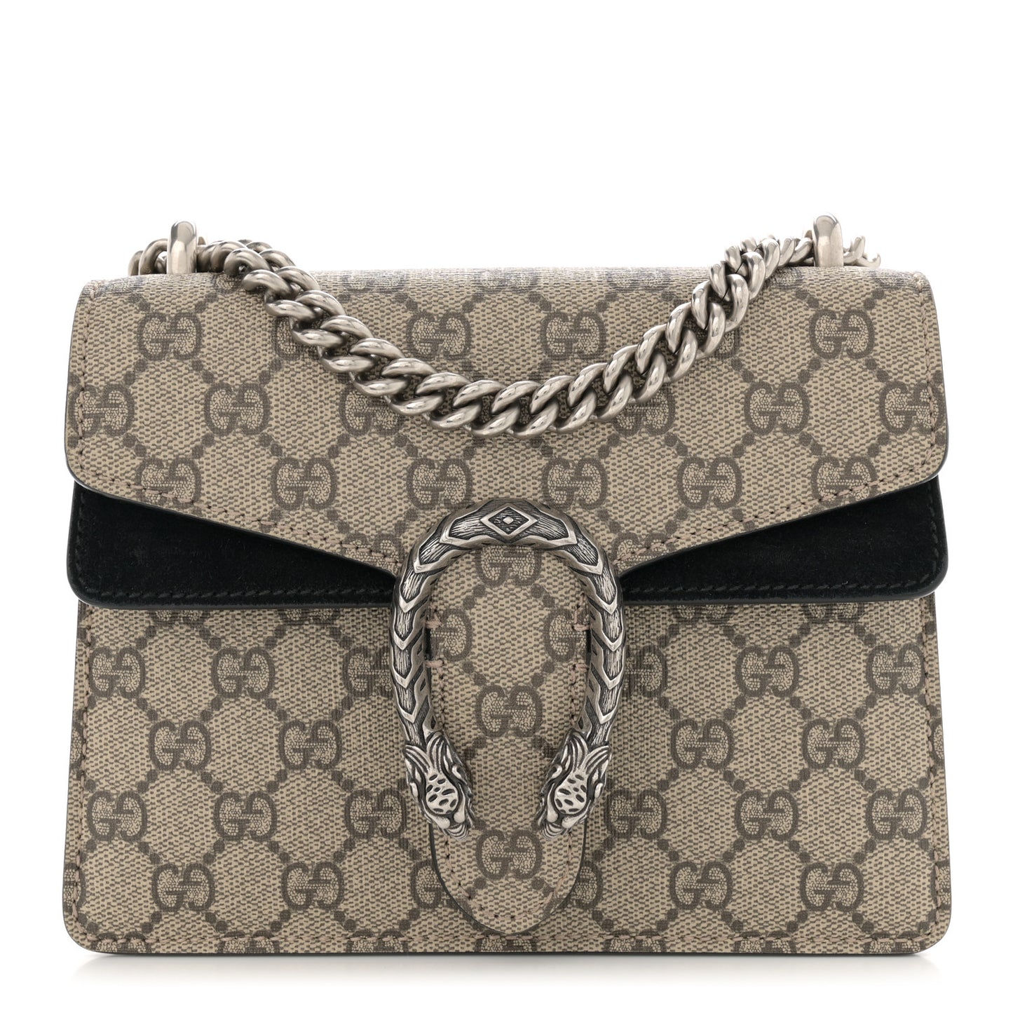 GG Supreme Monogram Mini Dionysus Shoulder Bag Black