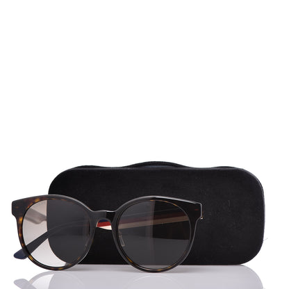 Gucci Acetate Round Eye GG Web Sunglasses GG0854SK Tortoise 9 of 9