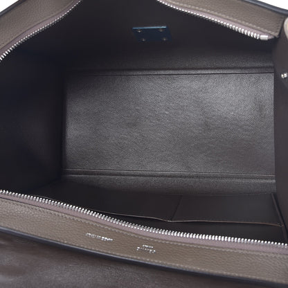 Celine Drummed Calfskin Suede Small Trapeze Souris 5 of 6
