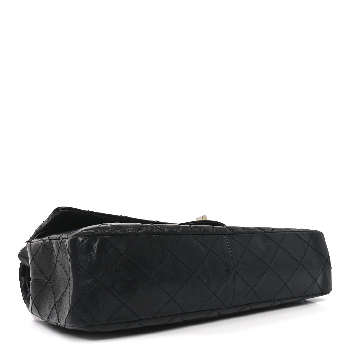 Aged Calfskin Quilted 50th Anniversary 2.55 Reissue 226 Black