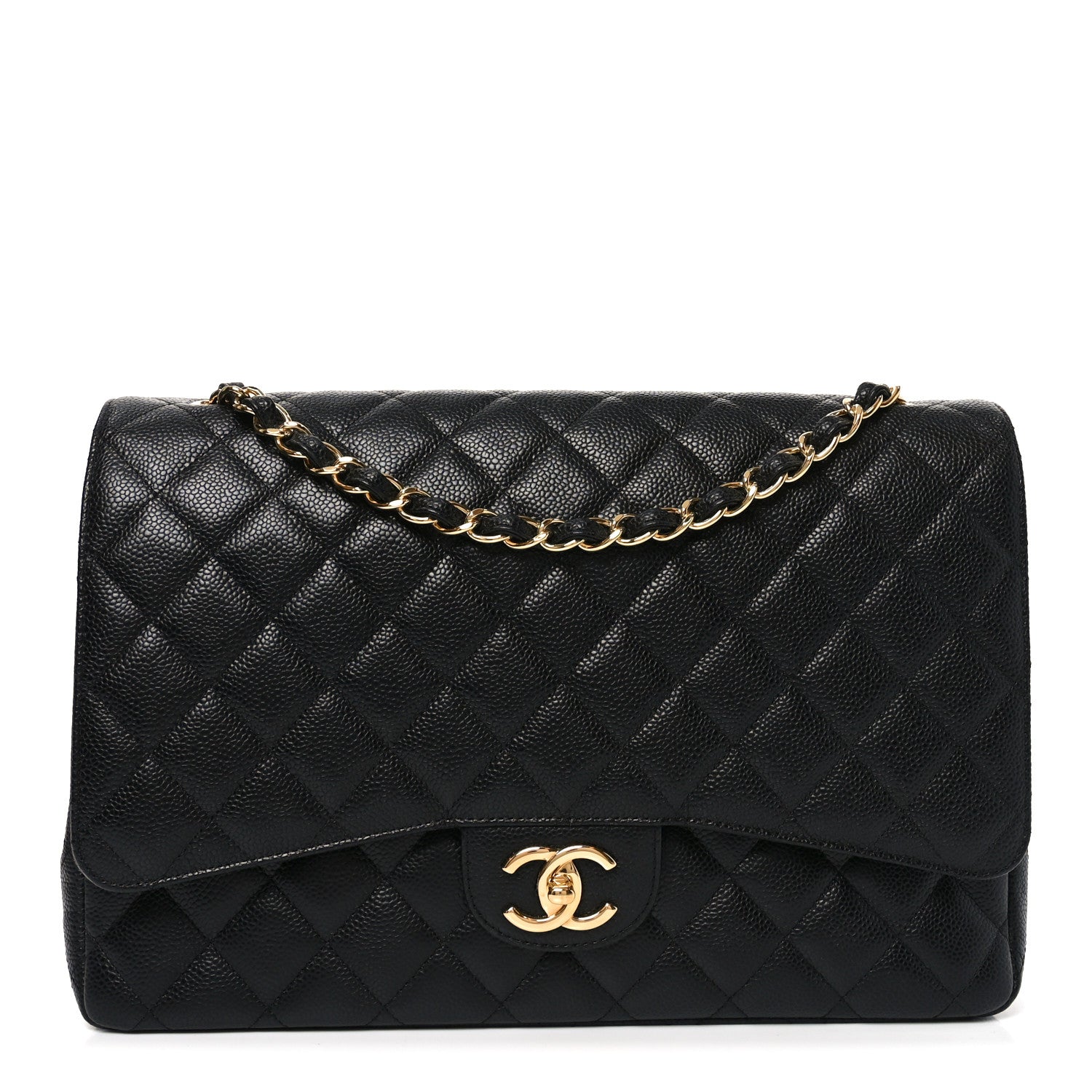 Chanel Caviar Quilted Maxi Double Flap Black 1 of 11