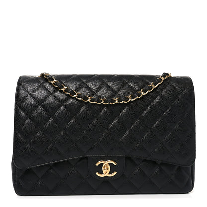 Chanel Caviar Quilted Maxi Double Flap Black 1 of 11