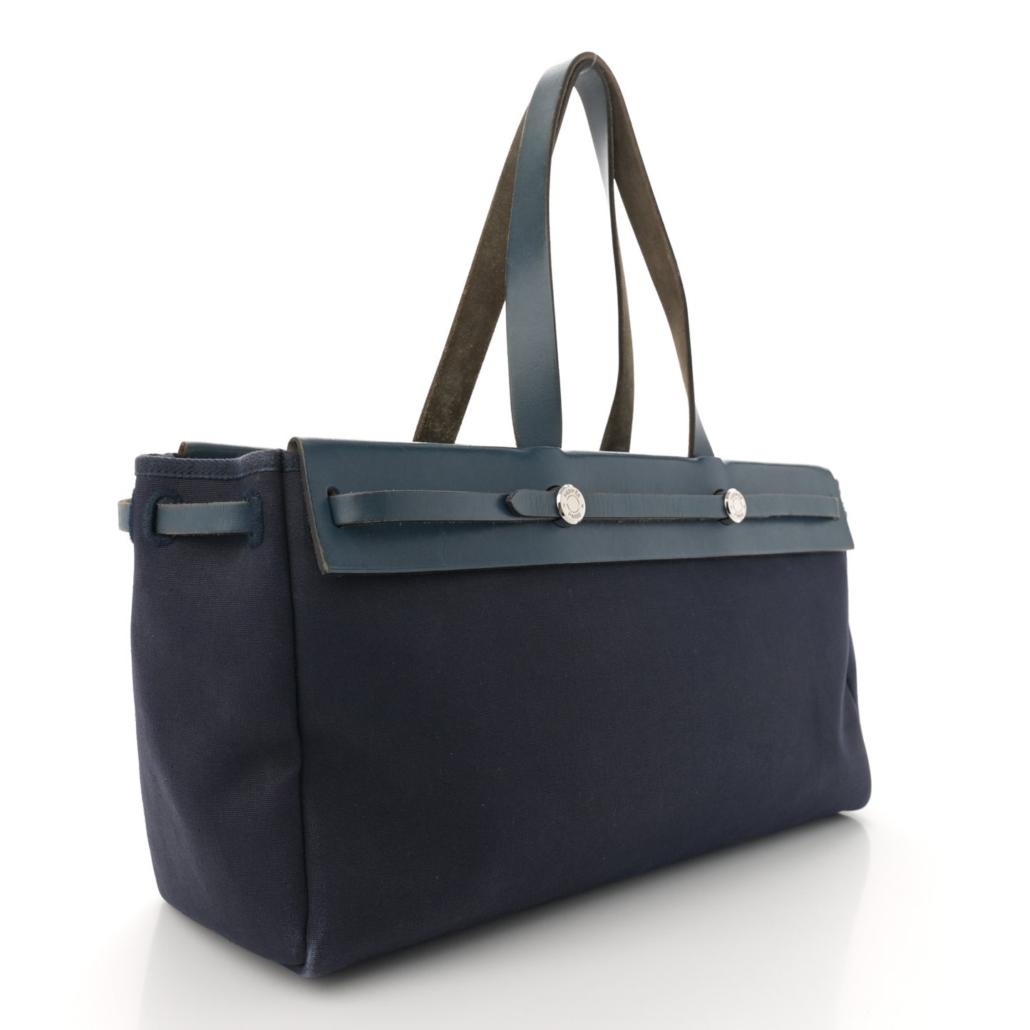 Toile Vache Hunter Herbag Cabas MM Bleu Marine