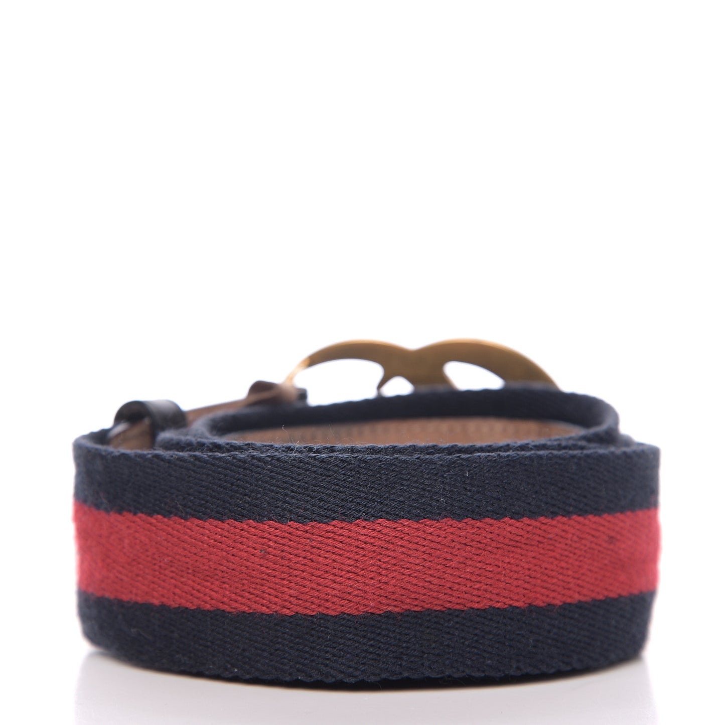 Nylon Calfskin Double G Web 40mm Belt 110 44 Blue Red Black