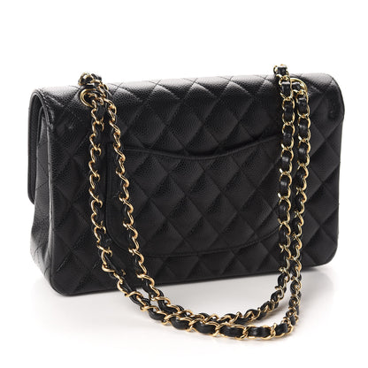 Chanel Caviar Quilted Medium Double Flap Black 3 of 11