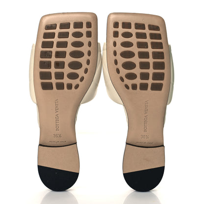 Bottega Veneta Nappa Quilted Rubber Lido Flat Sandals 36.5 Sea Salt 5 of 8