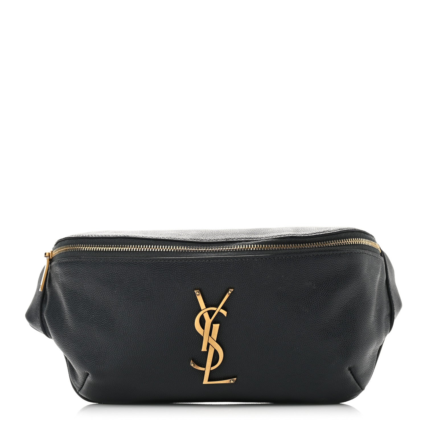 Saint Laurent Grain De Poudre Monogram Belt Bag Dark Smog 1 of 10