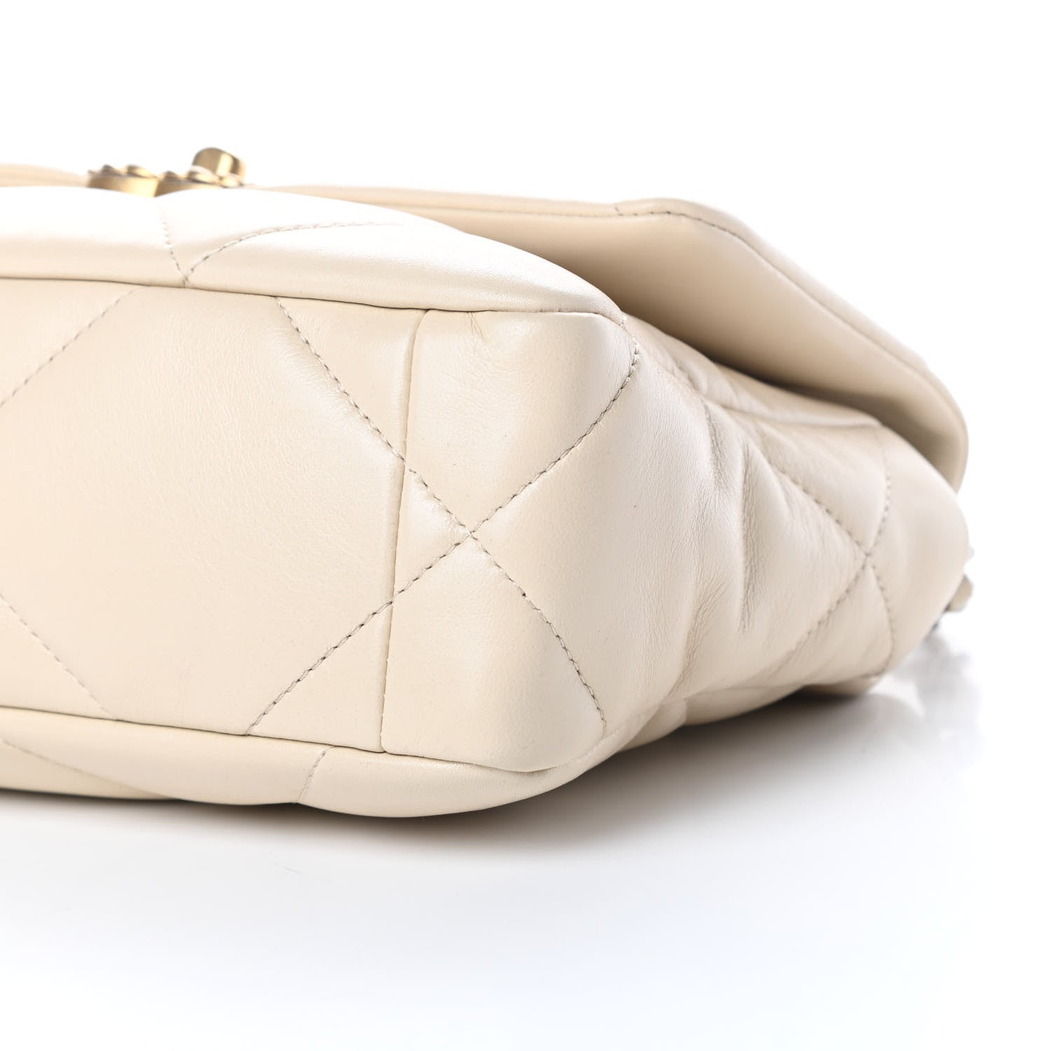 Chanel Lambskin Quilted Medium Chanel 19 Flap Beige 10 of 10