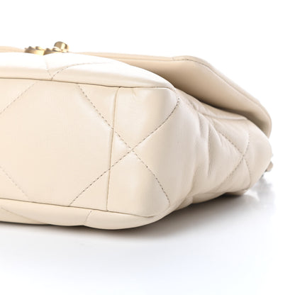 Chanel Lambskin Quilted Medium Chanel 19 Flap Beige 10 of 10
