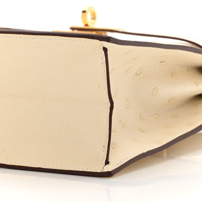 Hermes Ostrich Kelly Danse II Belt Bag Nata 10 of 13