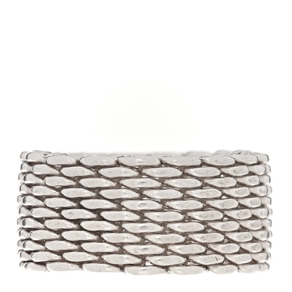 Tiffany Sterling Silver Somerset Mesh Ring 51 5.75 3 of 4