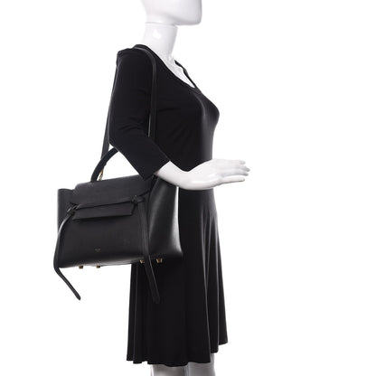 Celine Grained Calfskin Mini Belt Bag Black 2 of 12