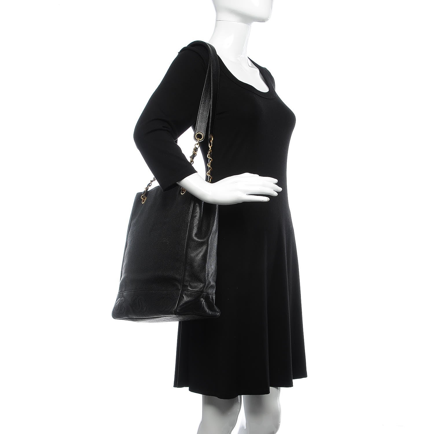 Chanel Caviar Shoulder Bag Black 2 of 35