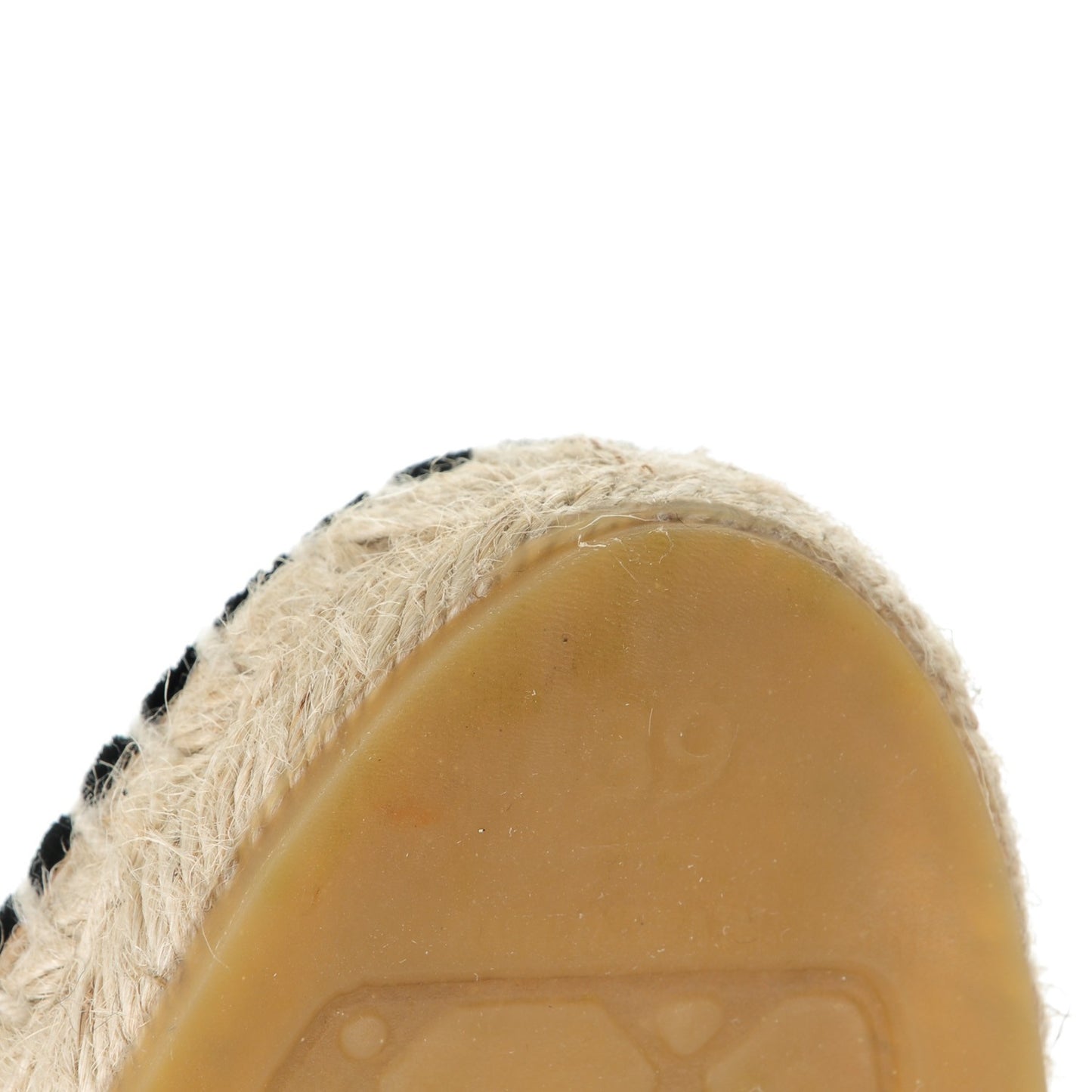 Tweed Velvet CC Espadrilles 39 Grey Black
