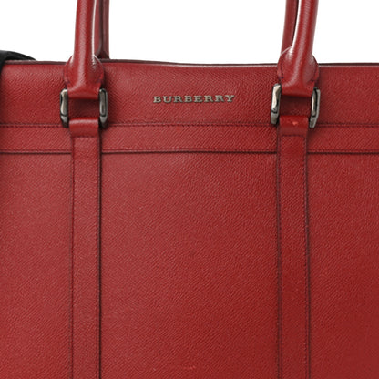 Burberry Textured Calfskin Small Newberg Briefcase Red 6 of 10