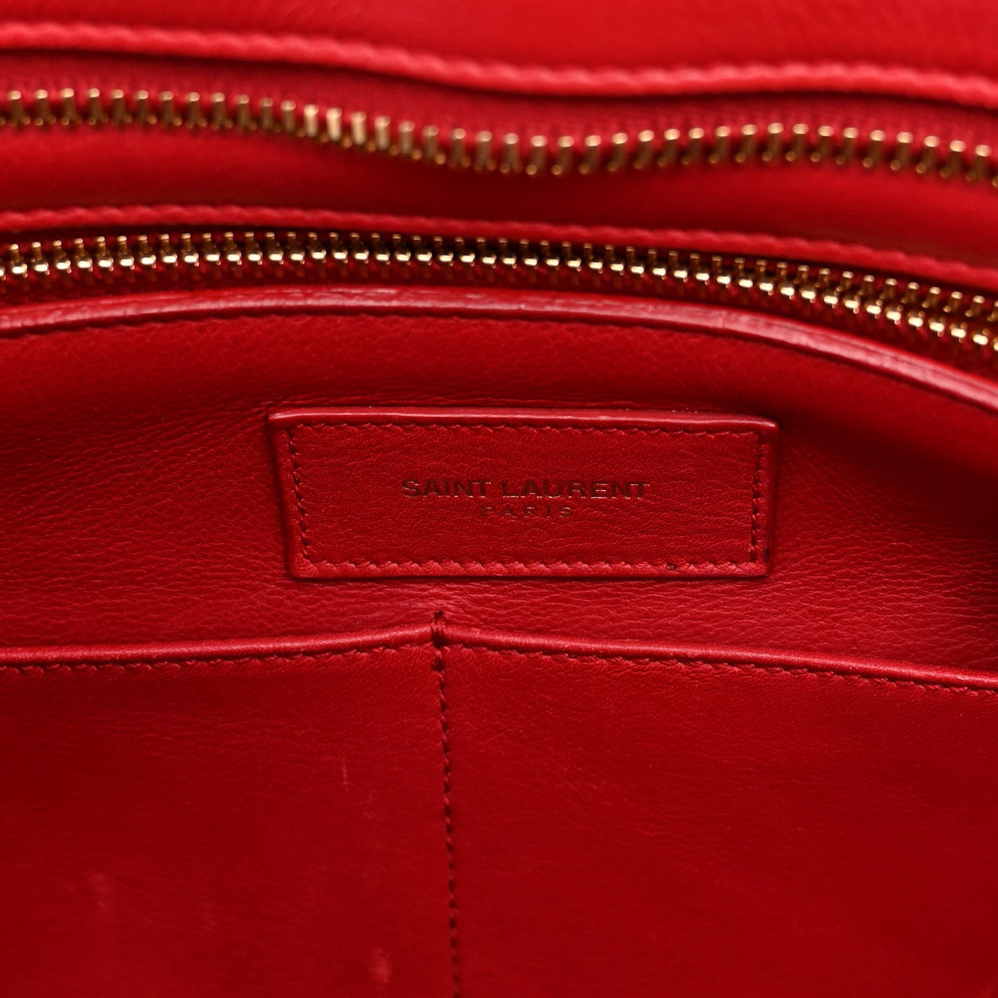 Calfskin Medium Classic Y Cabas Red