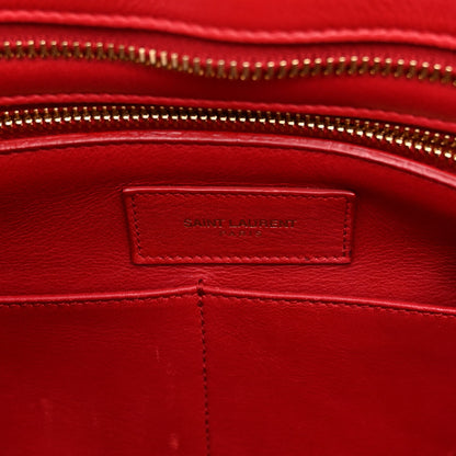 Saint Laurent Calfskin Medium Classic Y Cabas Red 6 of 14