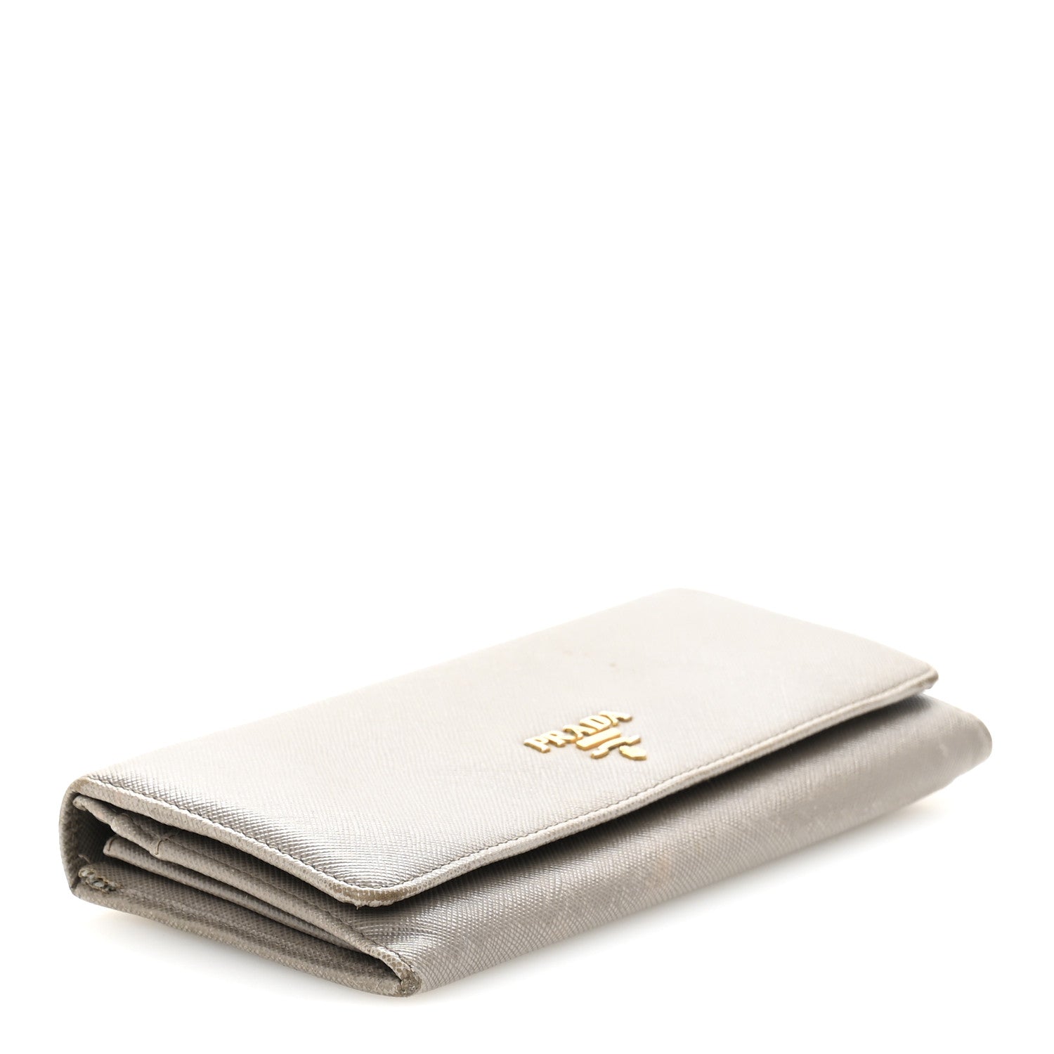 Prada Saffiano Metal Continental Flap Wallet Cammeo Orchidea 4 of 13